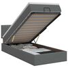 vidaXL Cama otomana con colch&oacute;n Gris oscuro 80 x 200 cm Tela