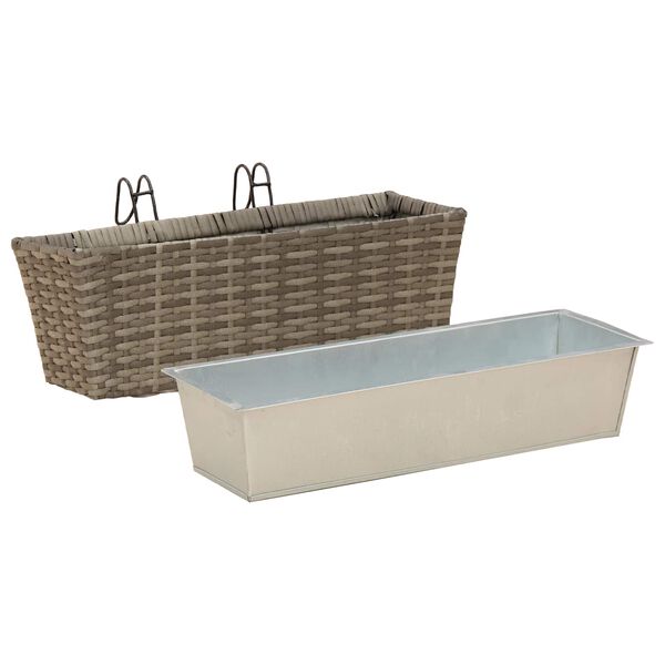 vidaXL Barandilla Metal