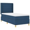 vidaXL Cama tipo Box Spring con colch&oacute;n Azul 80 x 200 cm tela