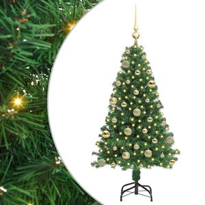 vidaXL &Aacute;rbol de Navidad artificial Verde 120 cm PVC y Acero y Pl&aacute;stico