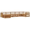 vidaXL Conjunto de sof&aacute;s de exterior 7 pcs Natural