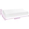 vidaXL Almohada para dormir Liso 80 x 40 x 12 cm