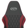 vidaXL Silla gaming cuero sintético negro y rojo vino tinto
