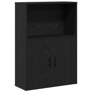 vidaXL Librer&iacute;a de madera contrachapada roble negro 60x24x85 cm