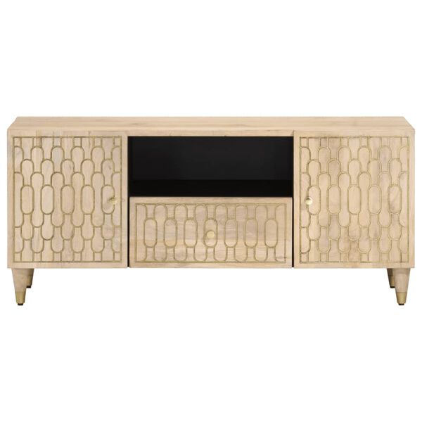 vidaXL Mueble de TV madera maciza de mango 105x33x46 cm
