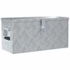 vidaXL Caja de aluminio 61,5x26,5x30 cm plateada