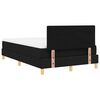 vidaXL Cama Box Spring LED con colch&oacute;n con LED Negro 120 x 190 cm tela