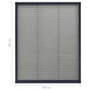 vidaXL Mosquitera plisada de ventanas aluminio gris antracita 60x80cm