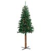 vidaXL &Aacute;rbol de Navidad Delgado con 150 LED con soporte Verde 150 cm