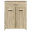 vidaXL Armario de ba&ntilde;o madera contrachapada roble Sonoma 60x33x80 cm
