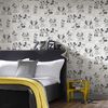 Kids at Home Papel pintado Mickey and Minnie boceto negro y blanco