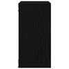 vidaXL Estantes cubo de pared 2 uds madera roble negro 30x15x30 cm
