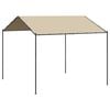 vidaXL Carpa acero y tela beige 3x3 m