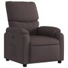 vidaXL Sillón reclinable eléctrico tela marrón oscuro