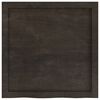 vidaXL Tablero mesa madera roble tratada marr&oacute;n oscuro 60x60x(2-4) cm