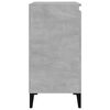 vidaXL Mesita de noche madera contrachapada gris hormig&oacute;n 40x35x70 cm
