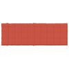 vidaXL Coj&iacute;n para tumbona tela rojo melange 186x58x4 cm