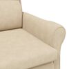 vidaXL sill&oacute;n Crema 76 x 94 x 102 cm Microfibra