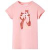 vidaXL Camiseta infantil rosa 116