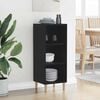 vidaXL Aparador Roble Negro 34,5 x 32,5 x 90 cm Madera de ingeniería