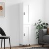 vidaXL Aparador alto madera contrachapada blanco 34,5x34x180 cm