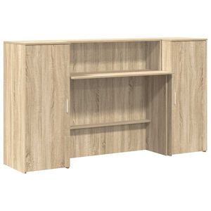 vidaXL Mostrador de recepci&oacute;n roble sonoma 180x50x103,5 cm