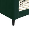 vidaXL Sof&aacute; cama sin colch&oacute;n terciopelo verde oscuro 80x200 cm