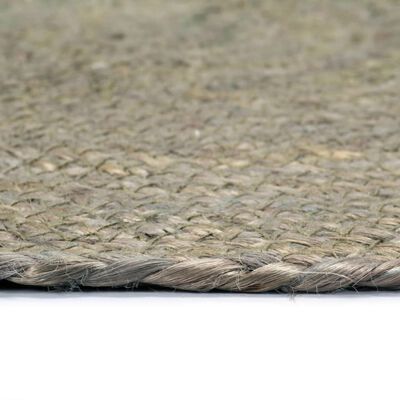 vidaXL Manteles individuales redondos 6 uds yute gris liso 38 cm