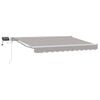 vidaXL Armaz&oacute;n de toldo manual con LEDs Gris claro y blanco. 3,5 x 2 m