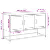 vidaXL Mueble para TV de acero rosa 100,5x39x60,5 cm