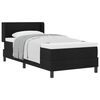 vidaXL Cama tipo Box Spring con cabecera Manual Negro 200 x 80 cm tela