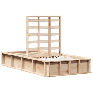 vidaXL Estructura de cama Marr&oacute;n 100 x 200 cm Madera de pino macizo