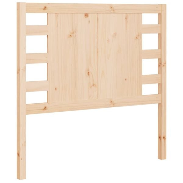 vidaXL Cabecero de cama madera maciza de pino 96x4x100 cm