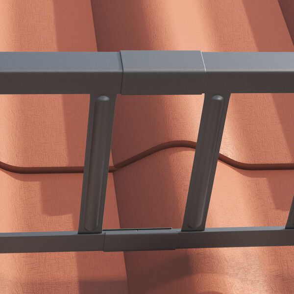 vidaXL Protecci&oacute;n de Nieve para Techo Antracita 1200 x 2,5 x 20 cm