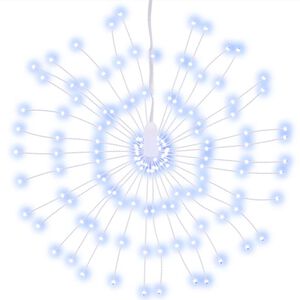 vidaXL Luces de Navidad de estrellas 140 LED blanco frío 17 cm