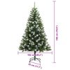 vidaXL &Aacute;rbol de Navidad Artificial Plegable con Nieve Esponjosa 180 cm