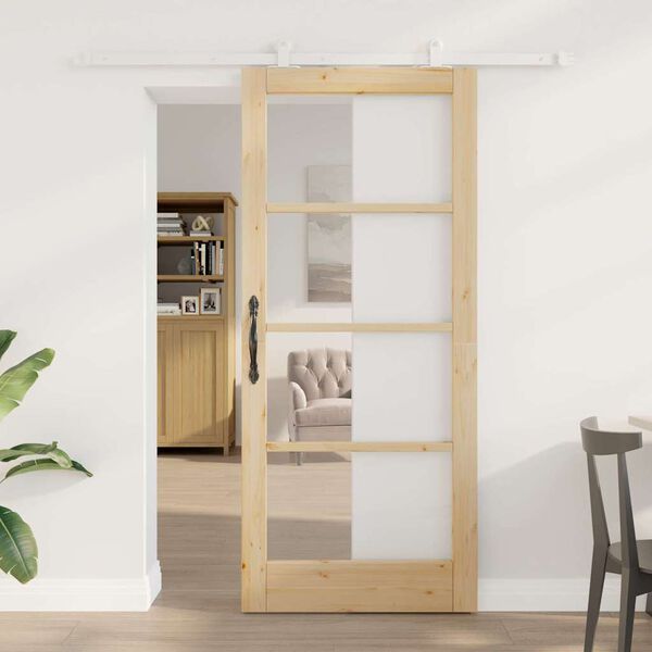 vidaXL Puerta Corredera ORKDAL Natural 86 x 198,5 cm