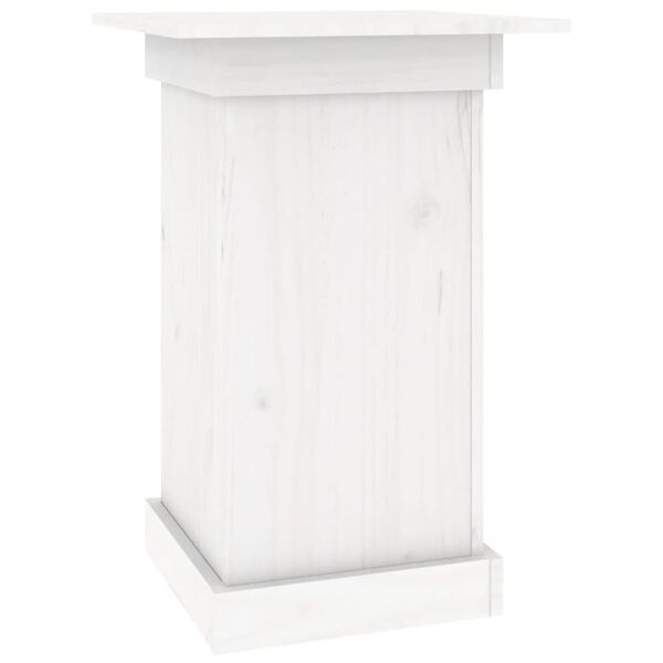 vidaXL Soporte para plantas madera maciza de pino blanco 40x40x60 cm