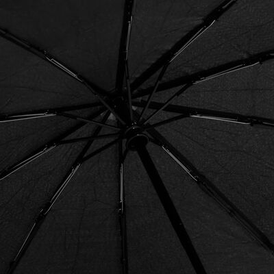 vidaXL Paraguas plegable automático negro 104 cm