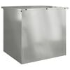vidaXL Caja de Almacenamiento Exterior Plateado 55 x 50,5 x 50 cm