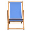 vidaXL Silla de jard&iacute;n de teca azul 56x105x96 cm