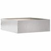 vidaXL Borde de C&eacute;sped 40 x 40 x 13 cm Acero inoxidable Plateado