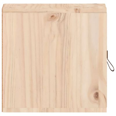 vidaXL Armarios de pared 2 uds madera maciza de pino 31,5x30x30 cm