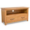 vidaXL Mueble para TV madera maciza de roble 90x35x48 cm