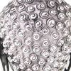 vidaXL Cabeza de Budha decorativa de aluminio plateado