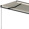vidaXL Toldo retr&aacute;ctil manual crema 350x250 cm