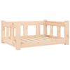 vidaXL Cama para perros madera maciza de pino 65,5x50,5x28 cm