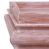 vidaXL Mesa de centro de madera maciza de caoba marr&oacute;n 90x50x40 cm