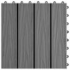 vidaXL Tile de Decking Dise&ntilde;o 3D 11 pcs Gris 30 x 30 cm WPC