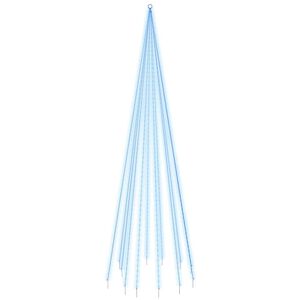vidaXL &Aacute;rbol de Navidad en asta de bandera 732 LED azul 500 cm